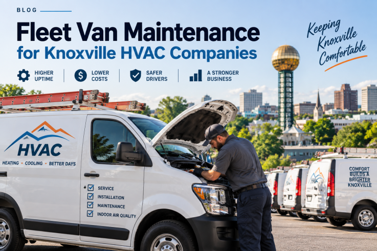 Fleet Van Maintenance for Knoxville HVAC Companies